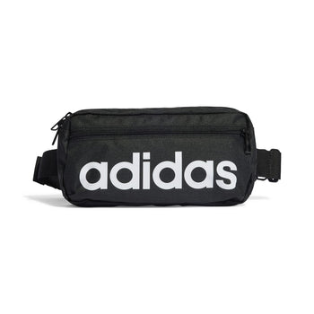 Marsupio nero con logo bianco adidas Linear, Brand, SKU a742500046, Immagine 0